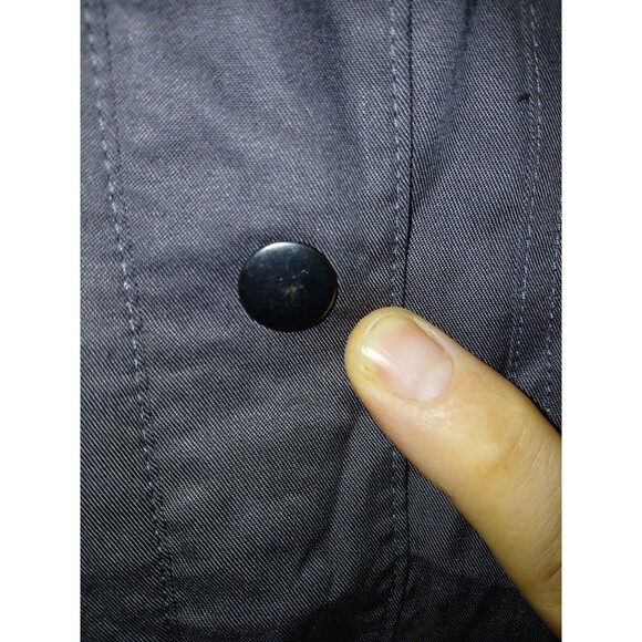 Daily Thread Charcoal Jacket Womens Size Large Viscose NWT Snap Buttons Zippered - Picture 11 of 16